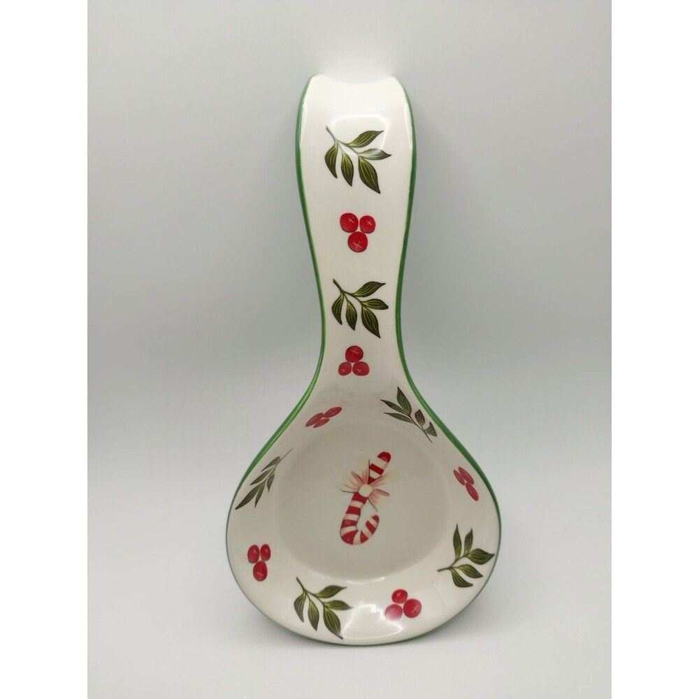 Potters Studio Christmas/Winter Holly Berry Spoon Rest